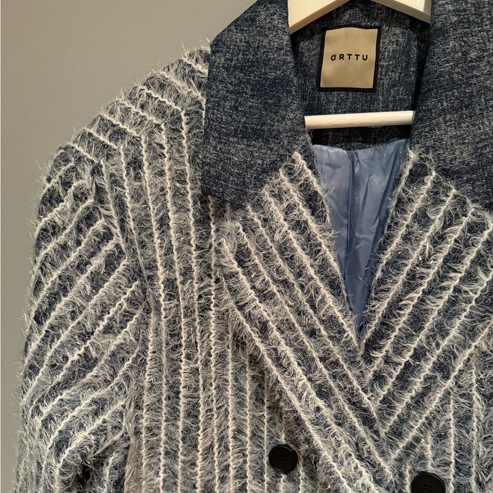 ORTTU Andre Jacket blue one size loose fit New - Picture 6 of 8